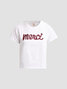 Cinq A Sept Merci Ruffle Shrunken T-Shirt