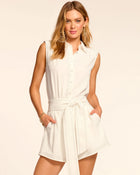 Ramy Brook Paz Relaxed Button Down Romper