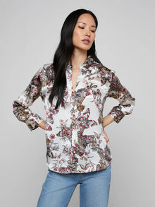 L’ Agence Dani Silk Blouse