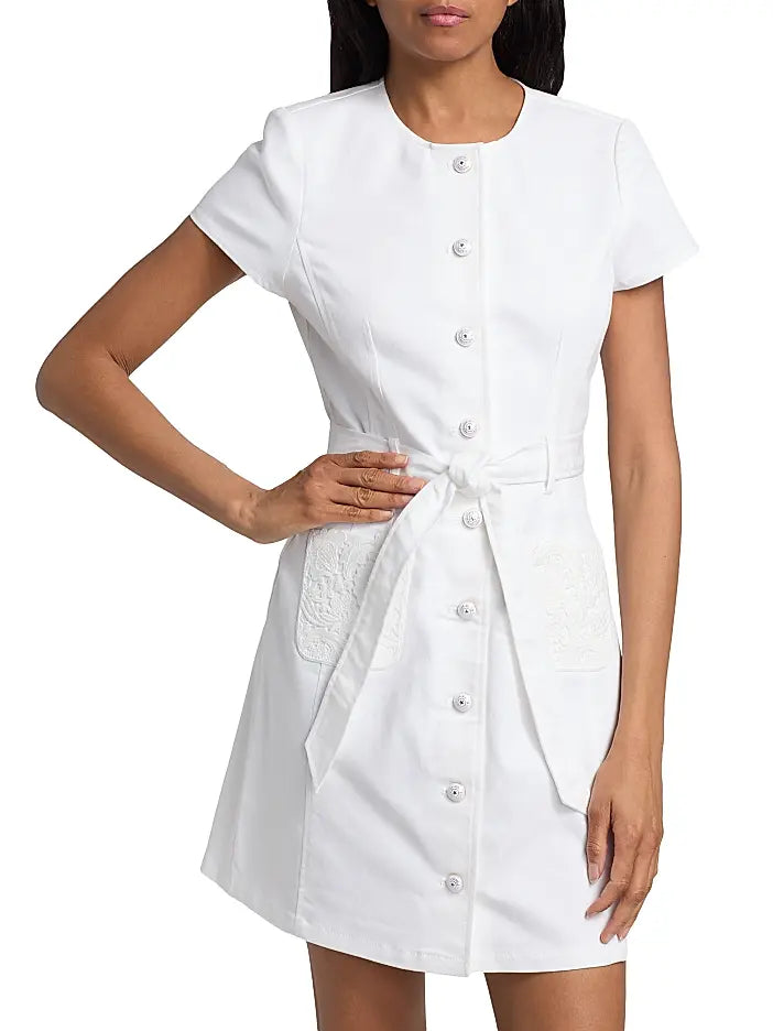 Cinq A Sept

Jaclyn Lace-Pocket Denim Minidress
