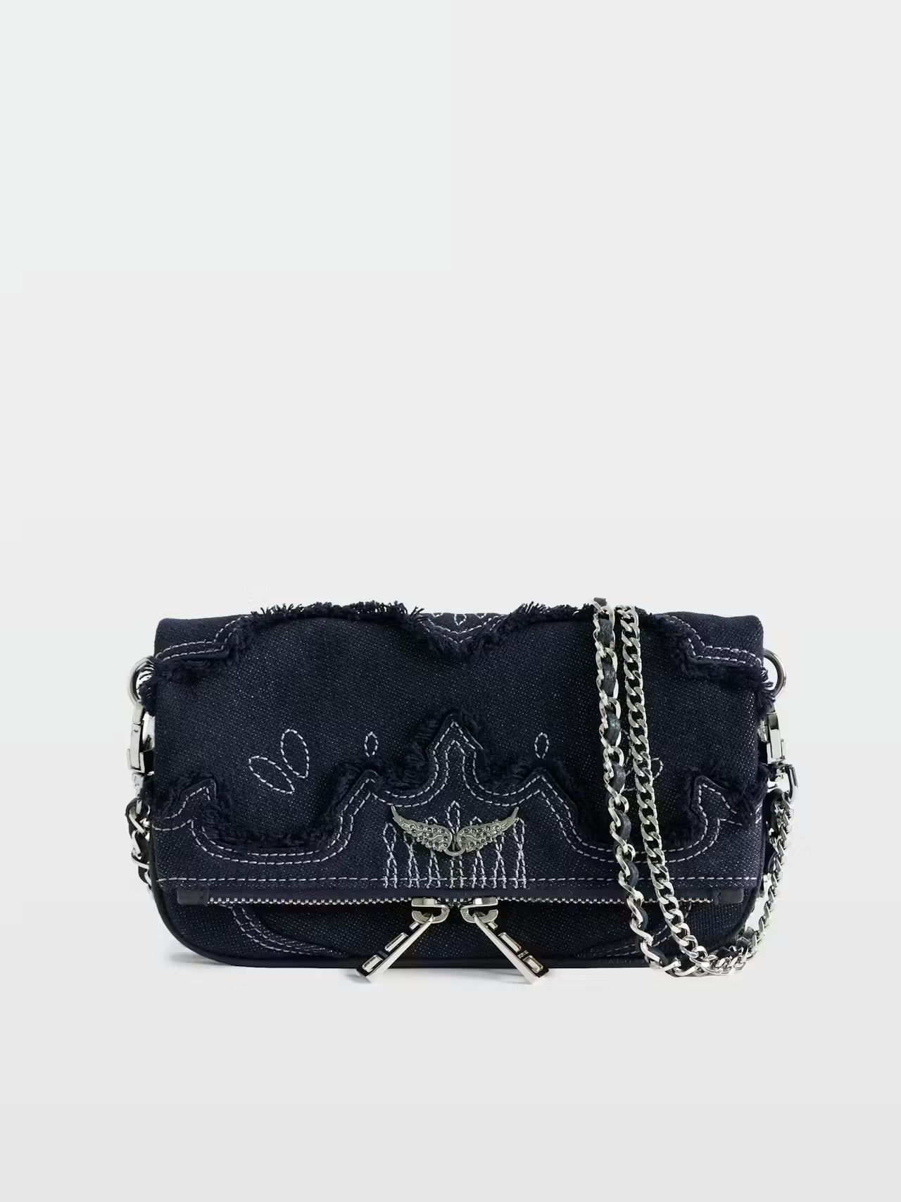 Zadig & Voltaire Rock Denim Clutch