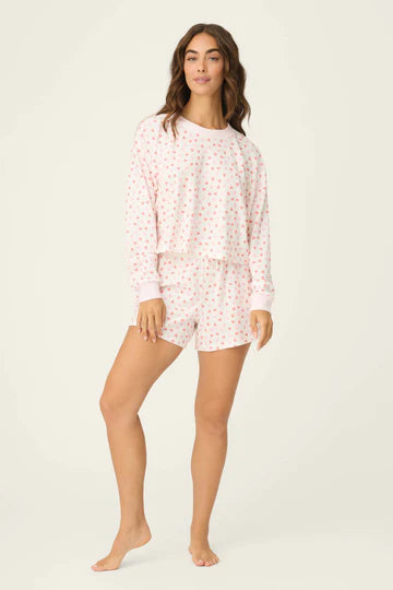 PJ Salvage Boyfriend Boxer Heart to Heart PJ Short Set