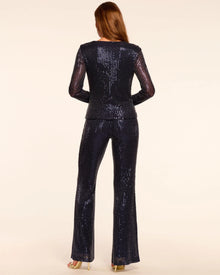 Ramy Brook Olivian Beaded Sequin Flare Pant