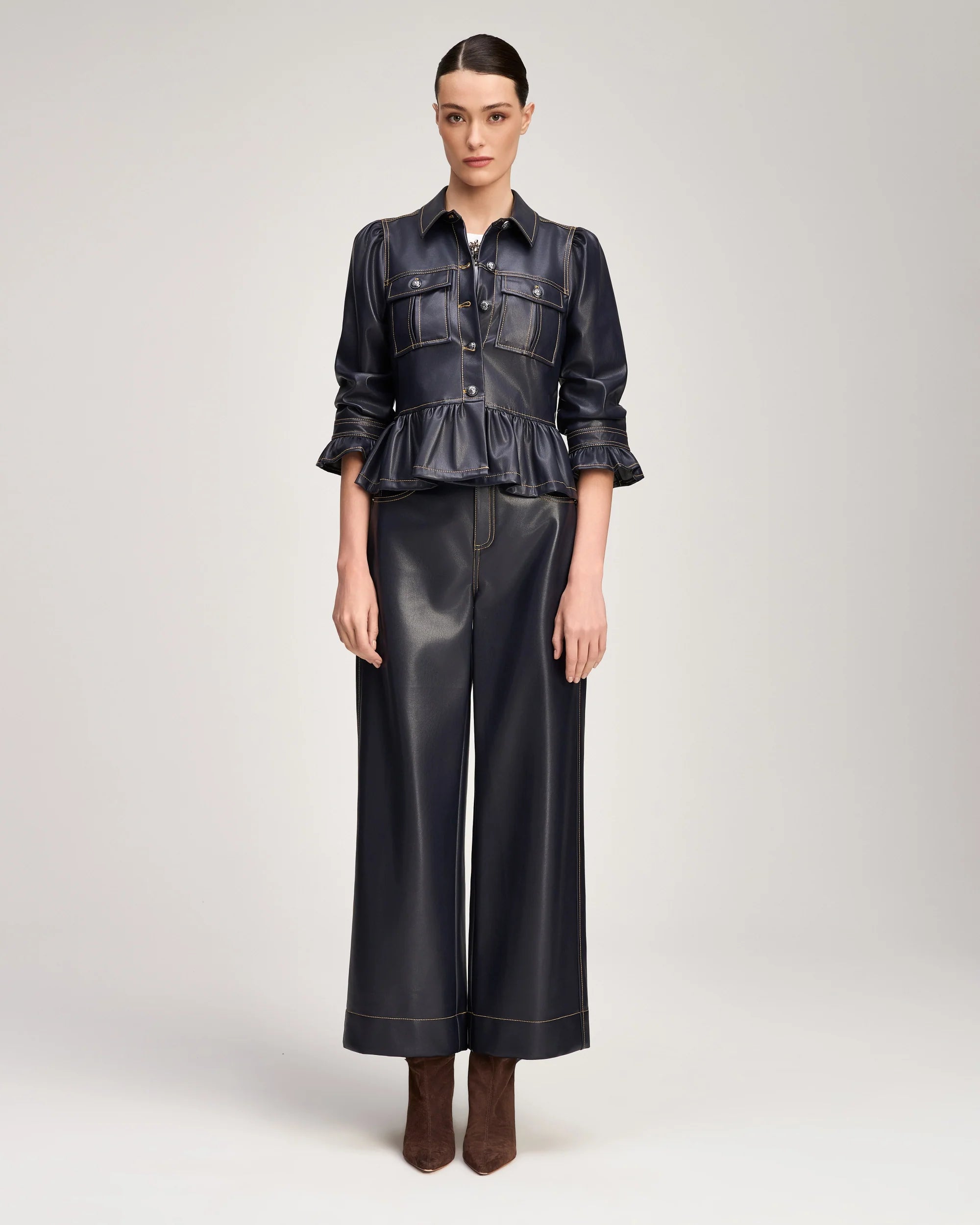 Cinq A Sept Lite Vegan Leather Delanie Jacket