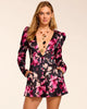Ramy Brook Ravenna Plunging Long Sleeve Romper