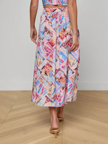 L’ Agence Seina Poplin Midi Skirt