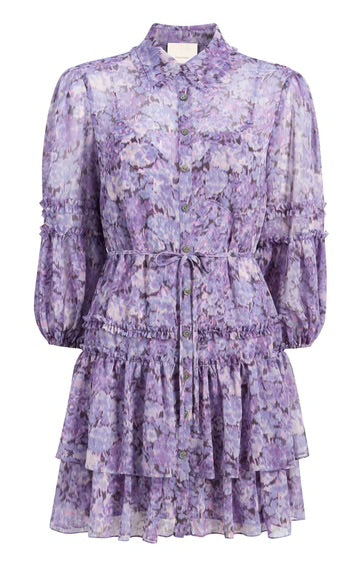Cinq A Sept Painted Hydrangea Marsea Dress