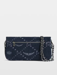 Zadig and Voltaire Rock Denim Monogram Bag