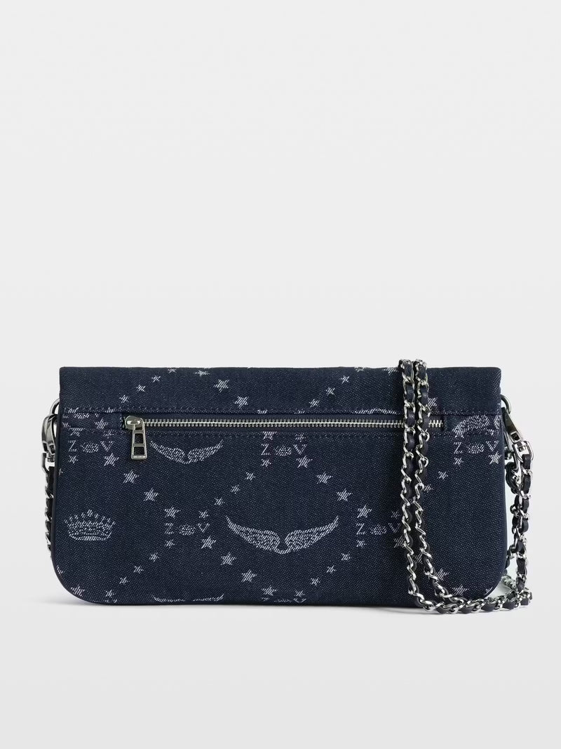 Zadig and Voltaire Rock Denim Monogram Bag