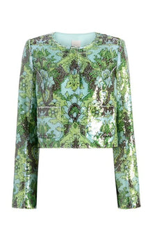 Cinq A Sept Sequin Damask Aspen Jacket