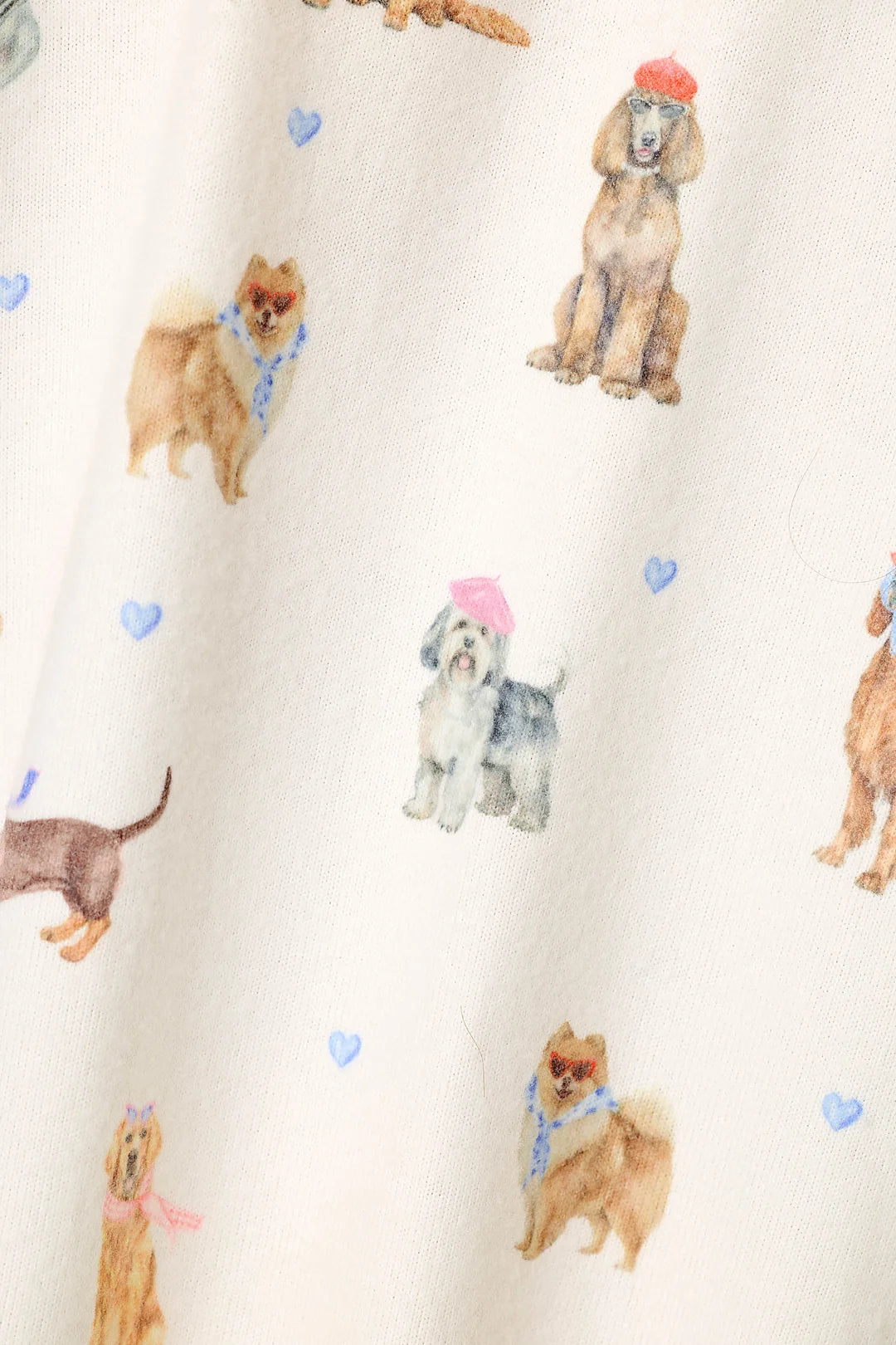 Pj Salvage Meet Me in Pawris Dog Print 3-Piece PJ Set