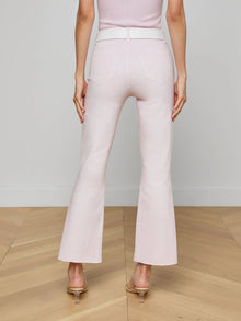L’ Agence Kendra Coated Cropped Flare Jean