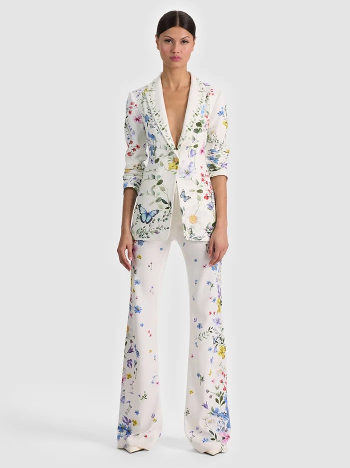 Alice and Olivia Breann Printed Blazer