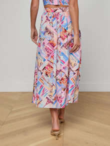 L’ Agence Seina Poplin Midi Skirt