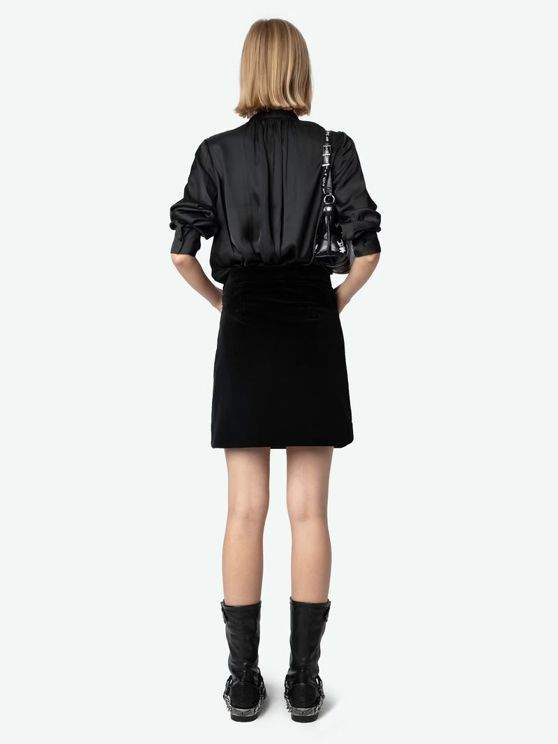 Zadig and Voltaire Jinette Velvet Skirt