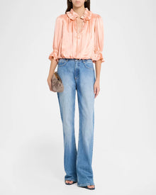Cinq A Sept Luciana Ruffled Silk Blouse