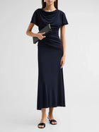 Cinq A Sept Avielle Draped Midi Dress