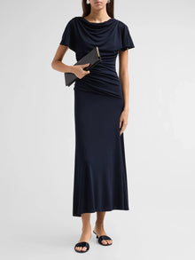 Cinq A Sept Avielle Draped Midi Dress