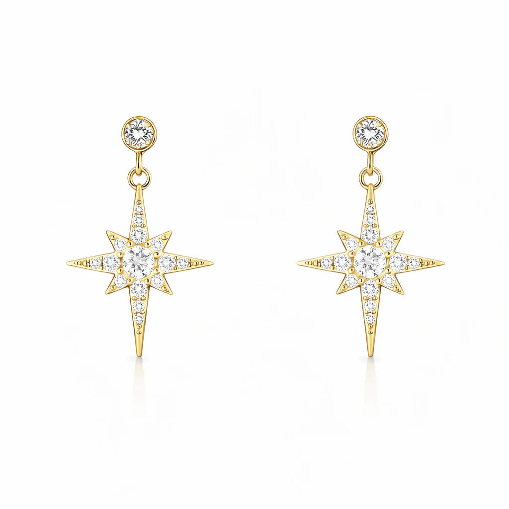 Genesis Jewelry Northern Star Drop Earrings