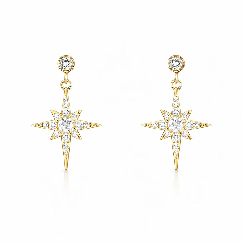 Genesis Jewelry Northern Star Drop Earrings