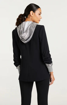 Cinq A Sept Sequin Hooded Khloe Jacket