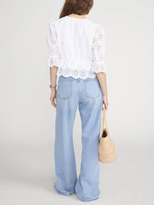 Frame The Solstice Eyelet Blouse