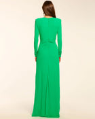 Ramy Brook Martini Jersey Plunging Gown