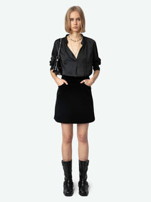 Zadig and Voltaire Jinette Velvet Skirt
