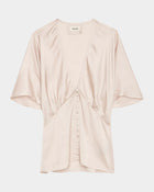 Zadig and Voltaire Thodri Satin Button-Front Blouse