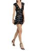 Ramy Brook Lacey Rosette-Embellished Sequined Minidress