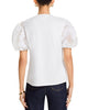 Cinq A Sept Paper Floral Organza Yashi Top