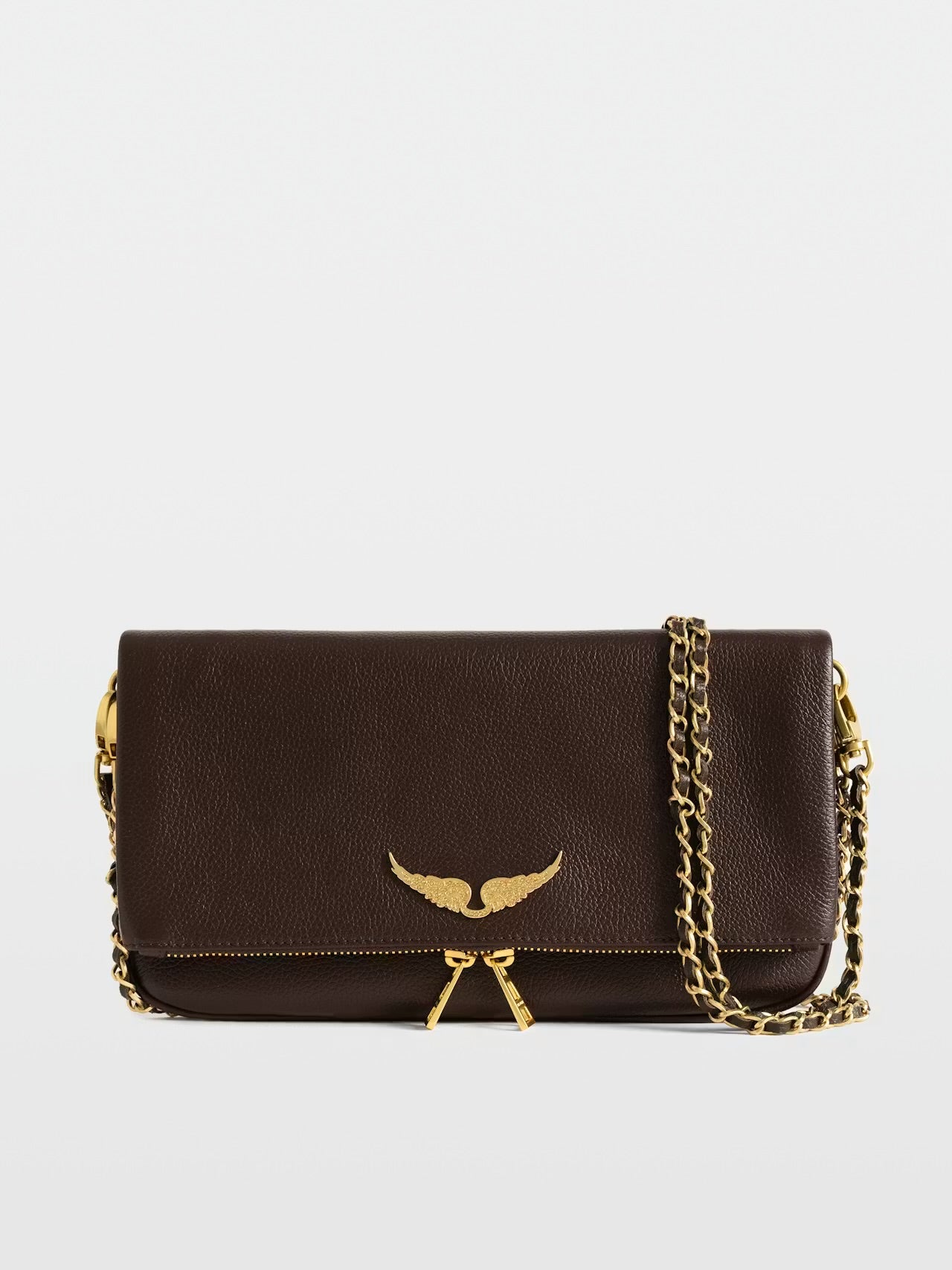 Zadig & Voltaire Rock Clutch- brownie