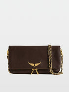 Zadig & Voltaire Rock Clutch- brownie