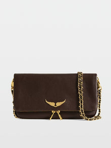 Zadig & Voltaire Rock Clutch- brownie