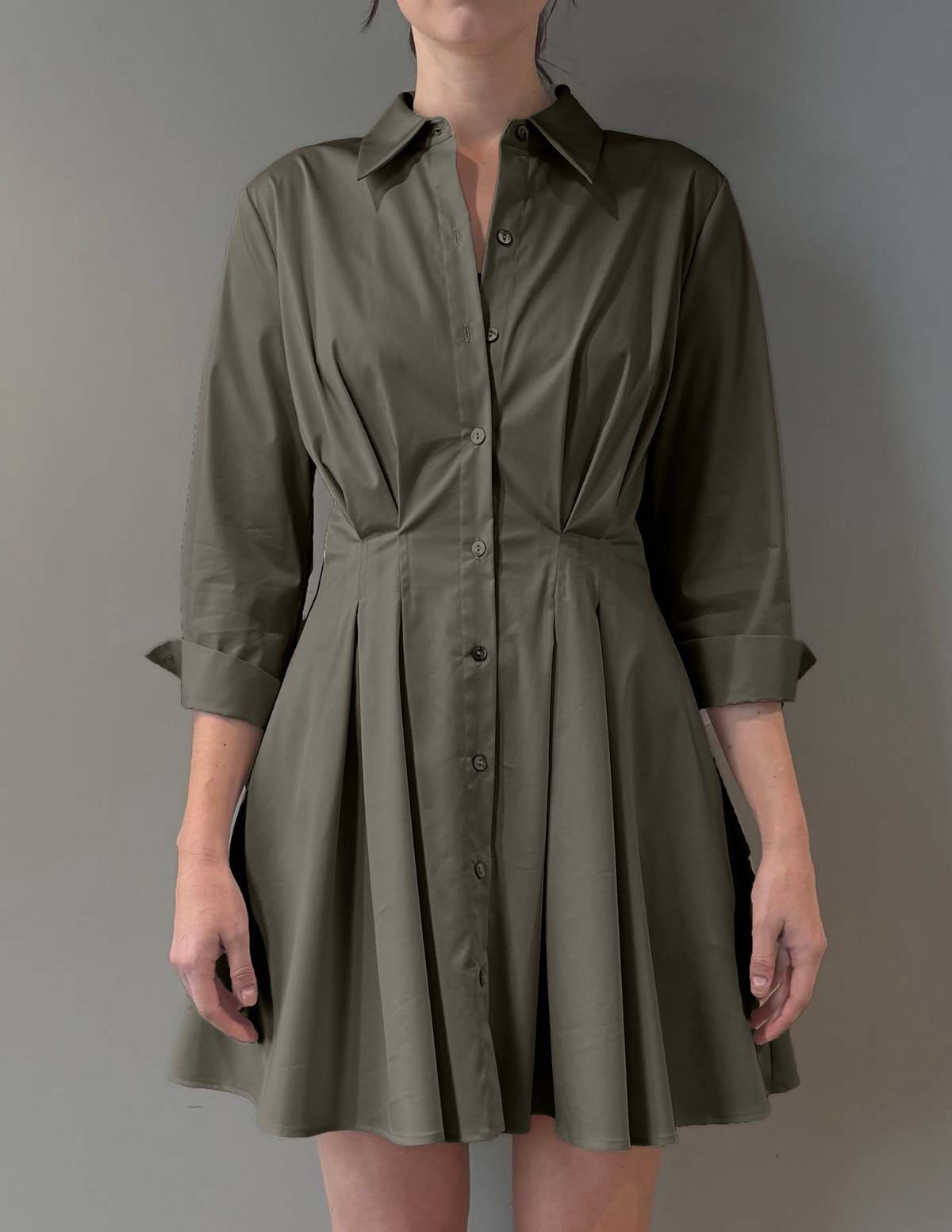 L’ Agence Journi Pintuck Short Dress