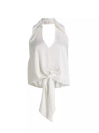 Ramy Brook Lucinda Tie-Waist Halter Top