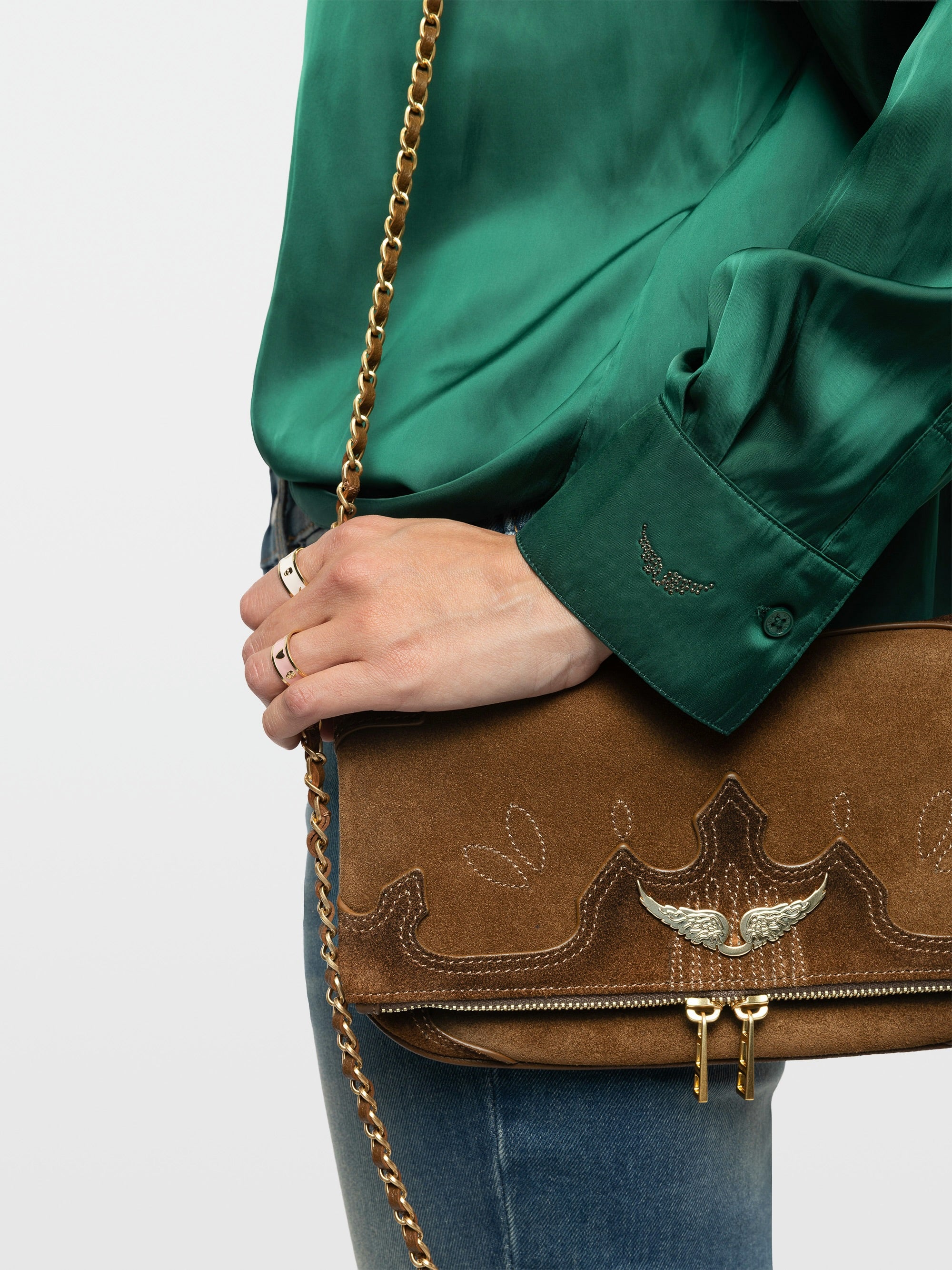 Zadig & Voltaire Rock Western Clutch