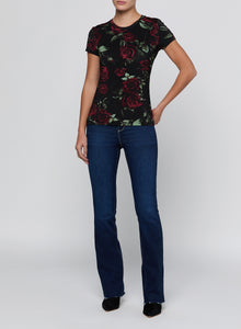 RESSI S/S CREW RMTIC ROSE