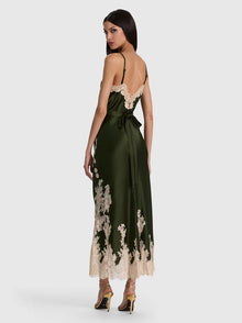 Alice and Olivia Julietta Cutaway Lace Slip Dress