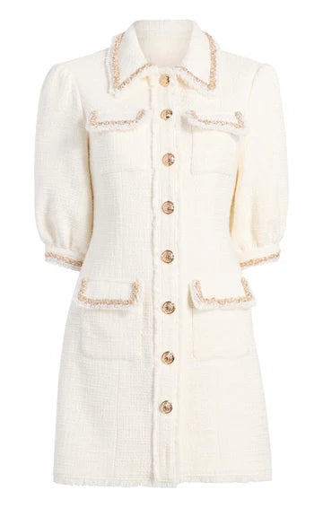 Cinq A Sept Encrusted Braid NYX Dress