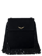 Zadig and Voltaire Rockson Nano Fringed Suede Shoulder Bag