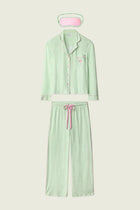 PJ Salvage Pupcation Palms Kiwi Stripe 3-Piece PJ Set