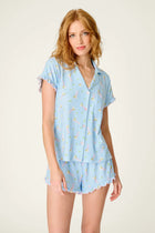 Pj Salvage Olive You Martini Print Short PJ Set