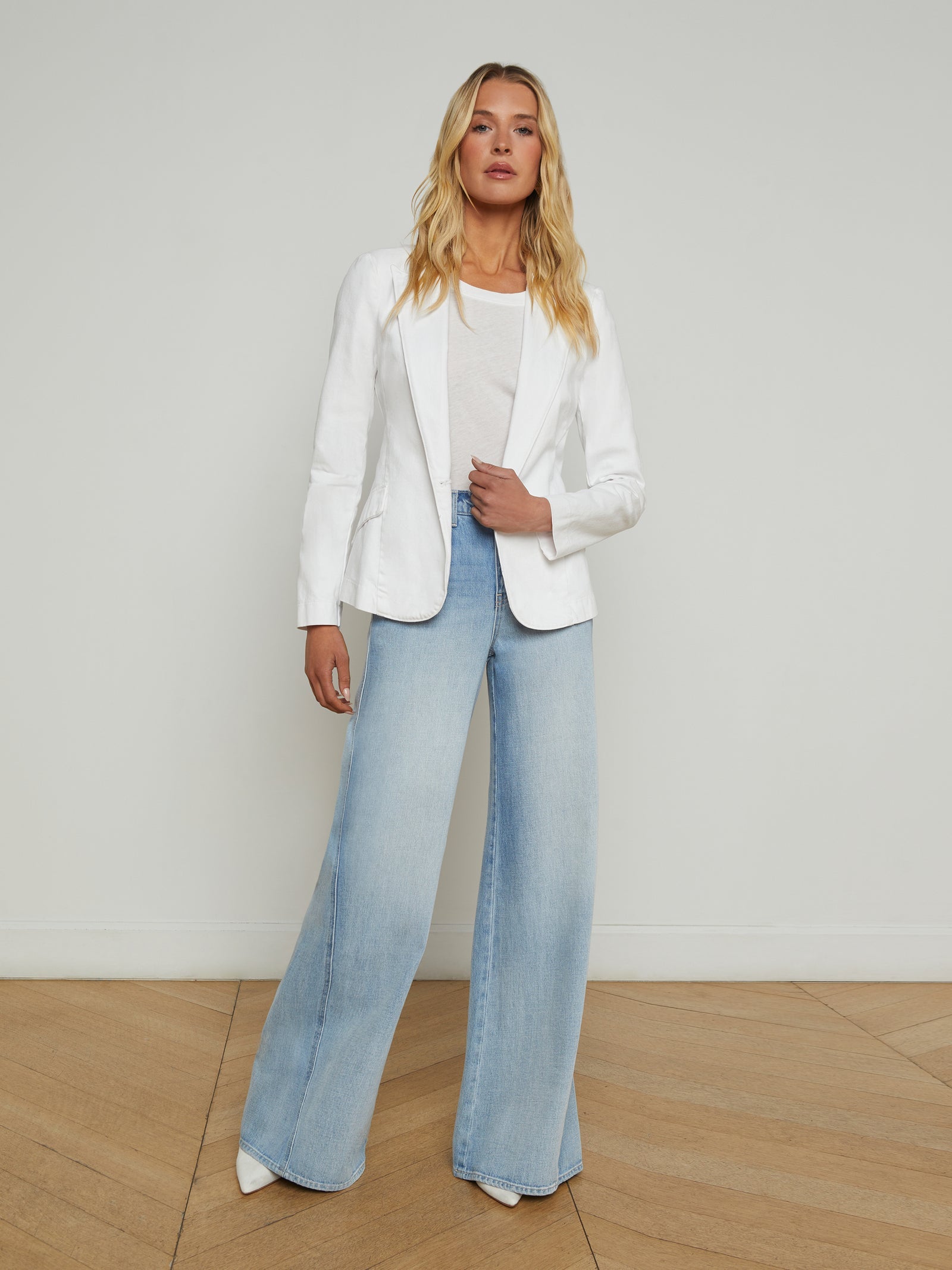 L’ Agence  Baldwin Denim Blazer