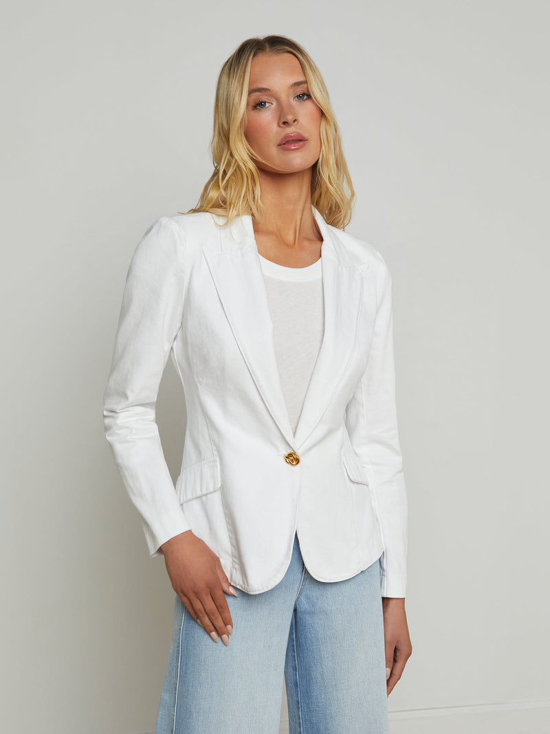 L’ Agence  Baldwin Denim Blazer
