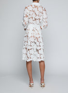 MAY LACE MIDI SHIRT DRESS