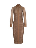 ADRIANA L/S MIDI DRESS