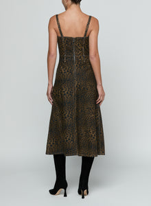 JOVIE BUSTIER MIDI DRESS