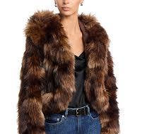 Cinq A Sept Sybella Patchwork Faux Fur Coat