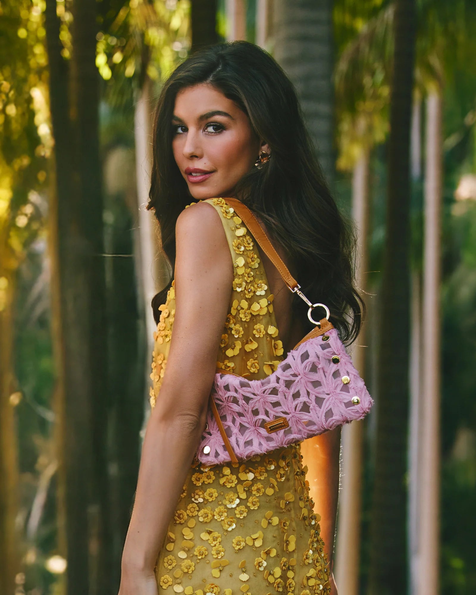 Hammitt Kyle Huntington Garden and Gold Purse
